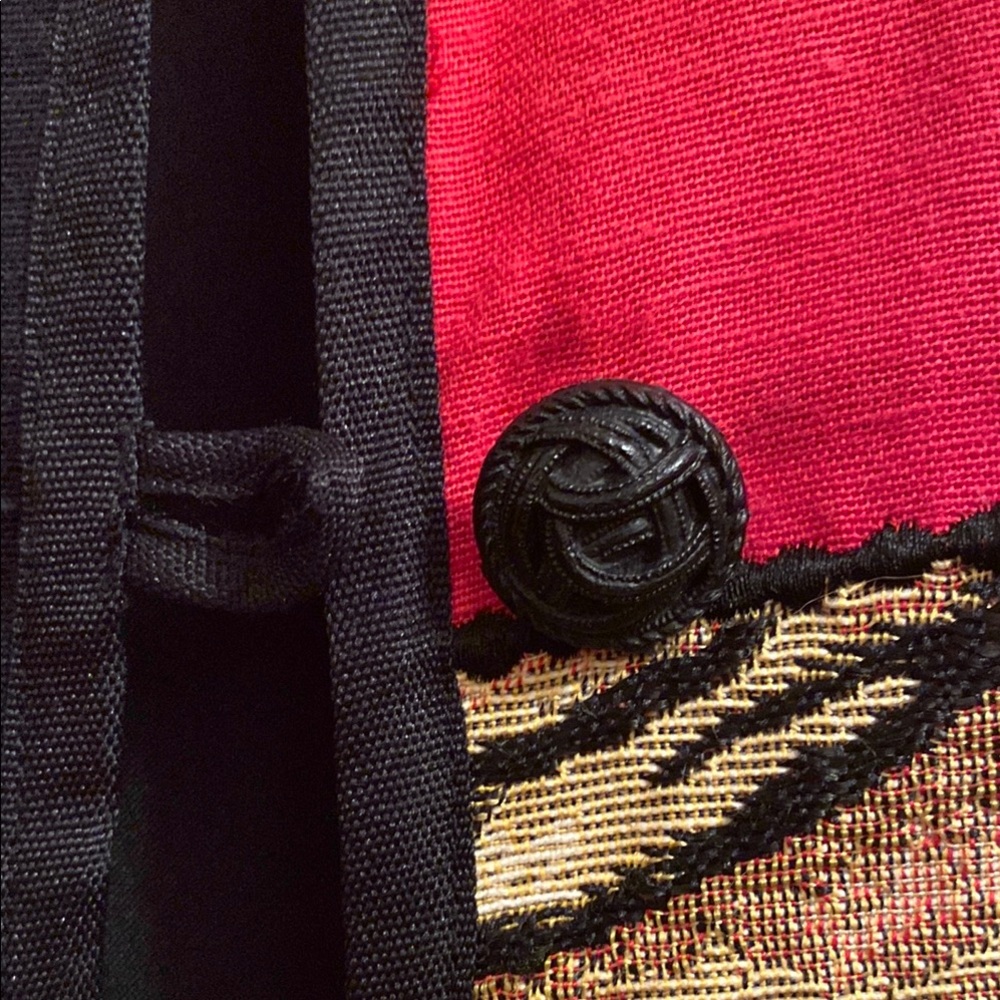 Allure Red And Black Patchwork Jacket - image 3